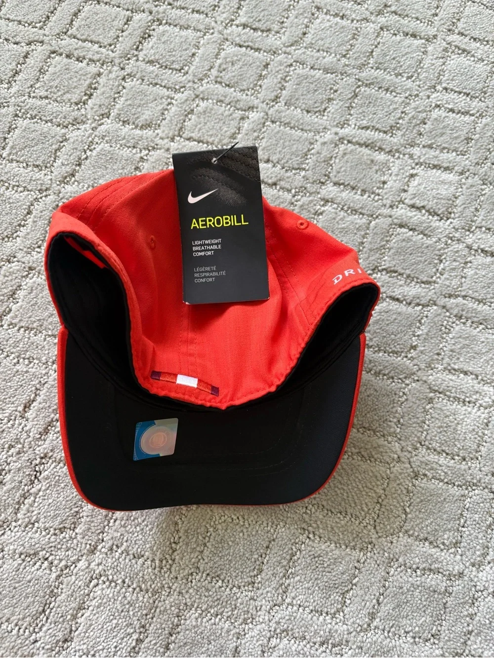 Nike Virginia Tech Hokies AeroBill Dri-FIT Flex Cap Hat S/M Orange/Maroon
